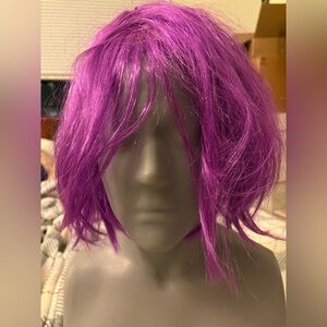 Vibrant Orange and Purple Women's Wig